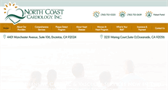 Desktop Screenshot of northcoastcardiology.com