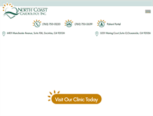Tablet Screenshot of northcoastcardiology.com